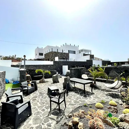 Apartamento 4 Con Wifi, Banera Hidromasaje Y Acceso A La Piscina Y Vista Espectacular * Tinajo